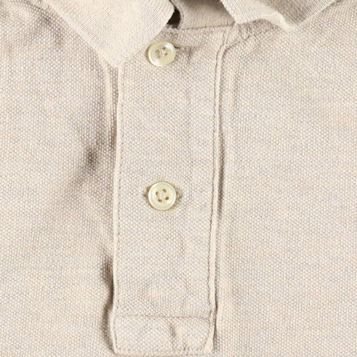 Ralph Lauren POLO RALPH LAUREN CUSTOM SLIM FIT short sleeve polo shirt men's size M cotton Beige type Vintage Second Hand