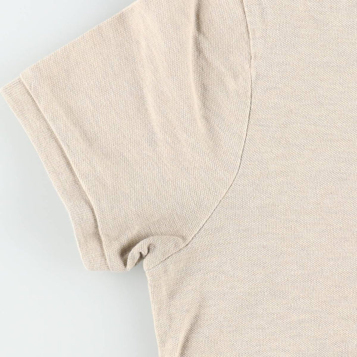 Ralph Lauren POLO RALPH LAUREN CUSTOM SLIM FIT short sleeve polo shirt men's size M cotton Beige type Vintage Second Hand