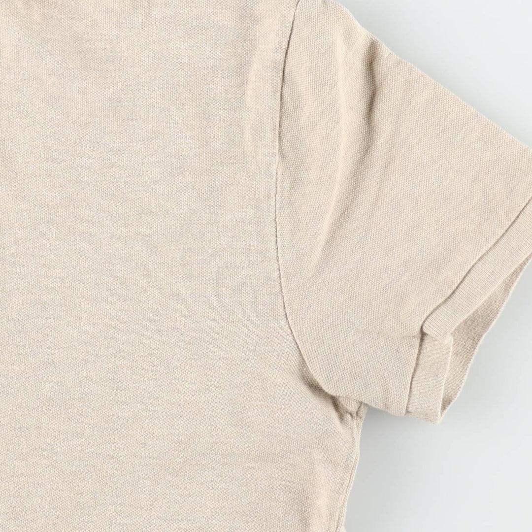 Ralph Lauren POLO RALPH LAUREN CUSTOM SLIM FIT short sleeve polo shirt men's size M cotton Beige type Vintage Second Hand