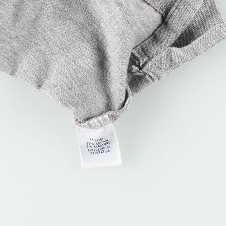 Ralph Lauren POLO RALPH LAUREN STRETCH MESH Short-Sleeve Polo Shirt, Men's Size XL (approx.) cotton gray type Vintage Second Hand