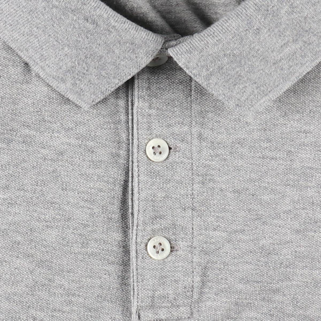 Ralph Lauren POLO RALPH LAUREN STRETCH MESH Short-Sleeve Polo Shirt, Men's Size XL (approx.) cotton gray type Vintage Second Hand