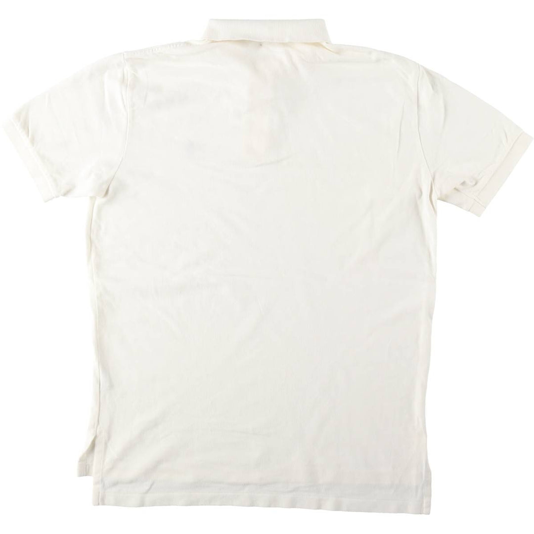 Ralph Lauren POLO RALPH LAUREN CLASSIC FIT short sleeve polo shirt for men size L cotton white type Vintage Second Hand