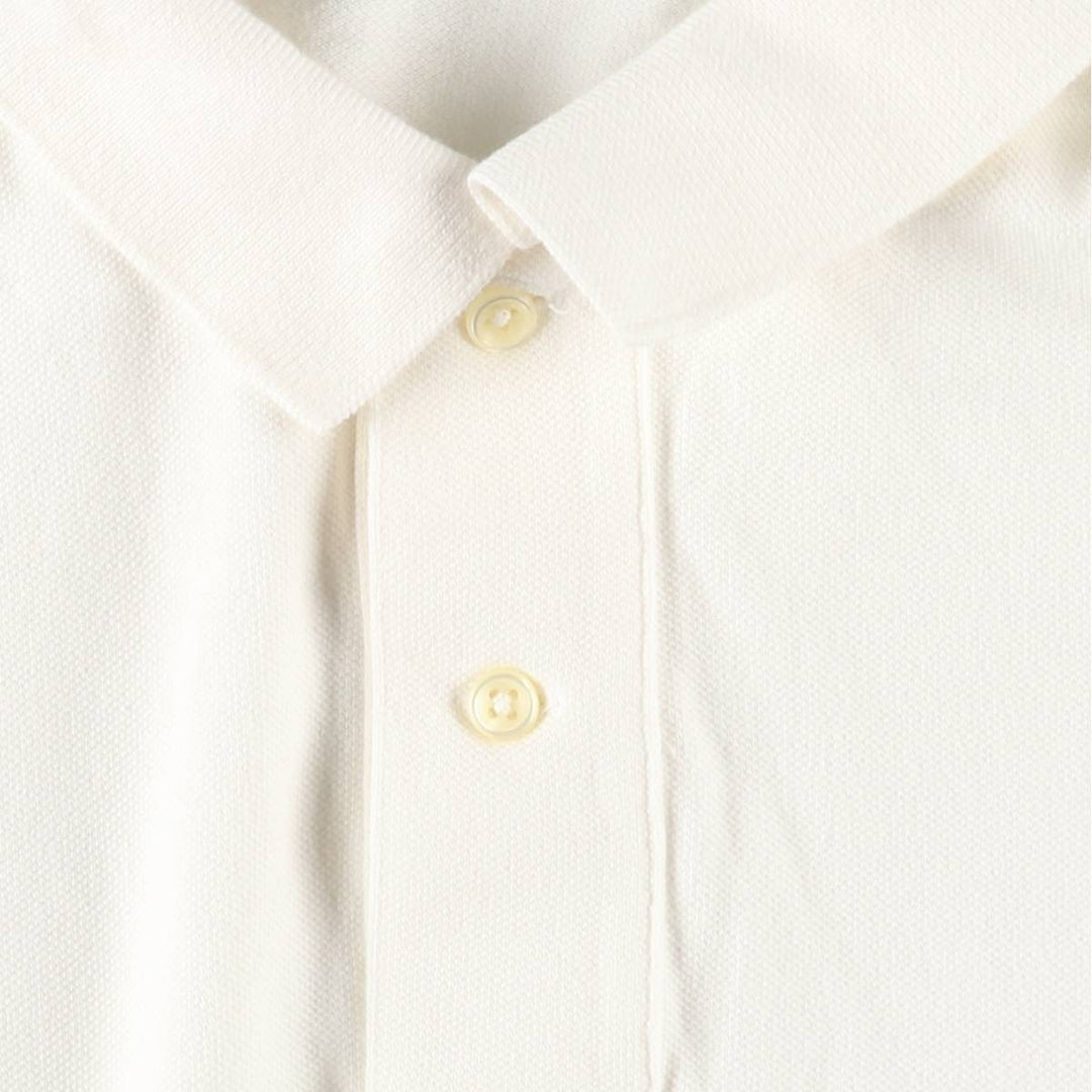 Ralph Lauren POLO RALPH LAUREN CLASSIC FIT short sleeve polo shirt for men size L cotton white type Vintage Second Hand