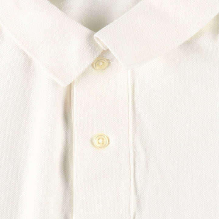 Ralph Lauren POLO RALPH LAUREN CLASSIC FIT short sleeve polo shirt for men size L cotton white type Vintage Second Hand