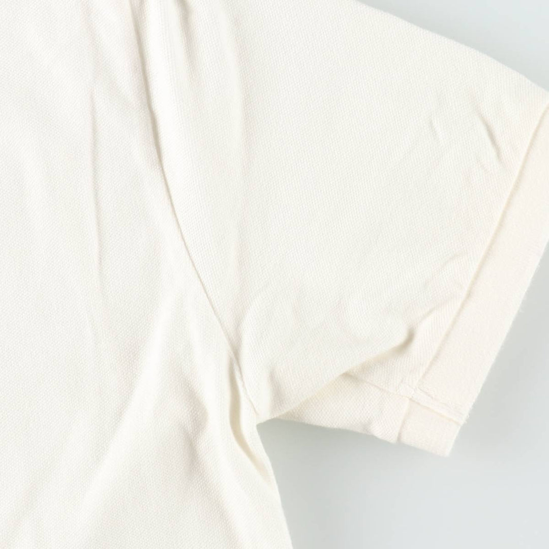Ralph Lauren POLO RALPH LAUREN CLASSIC FIT short sleeve polo shirt for men size L cotton white type Vintage Second Hand