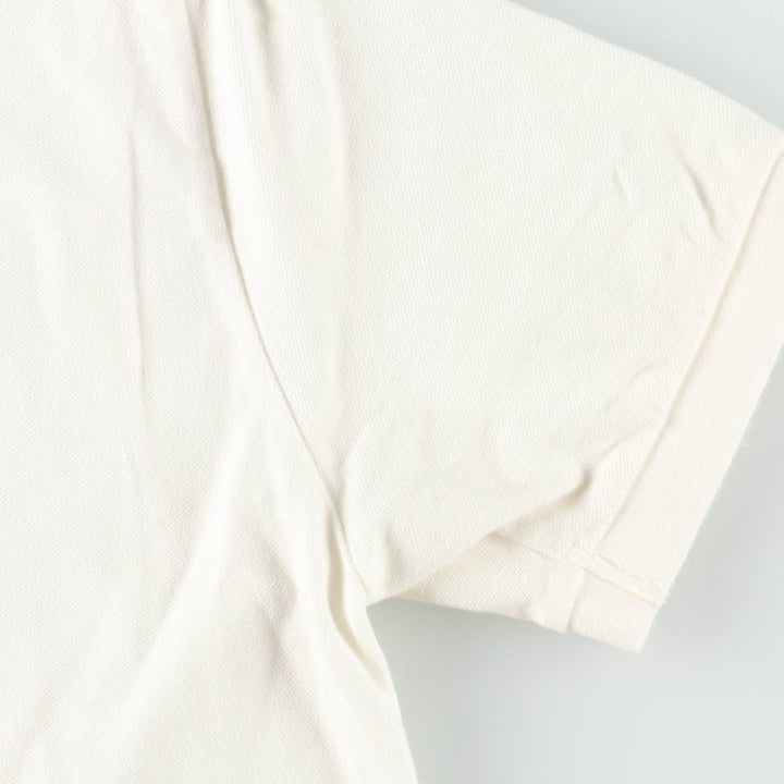 Ralph Lauren POLO RALPH LAUREN CLASSIC FIT short sleeve polo shirt for men size L cotton white type Vintage Second Hand