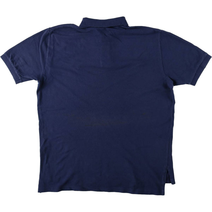 Ralph Lauren POLO RALPH LAUREN short sleeve polo shirt men's XL equivalent cotton navy blue type Vintage Second Hand