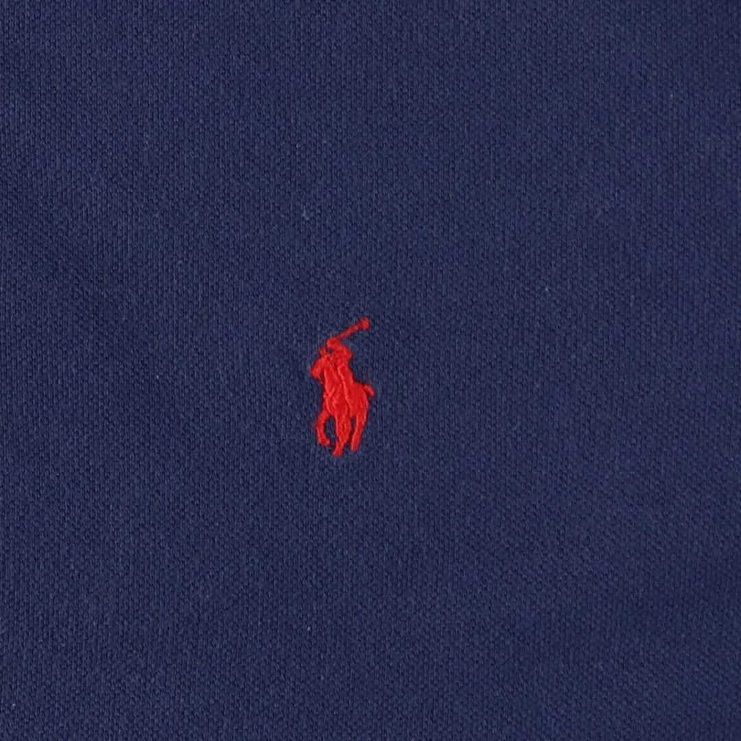 Ralph Lauren POLO RALPH LAUREN short sleeve polo shirt men's XL equivalent cotton navy blue type Vintage Second Hand