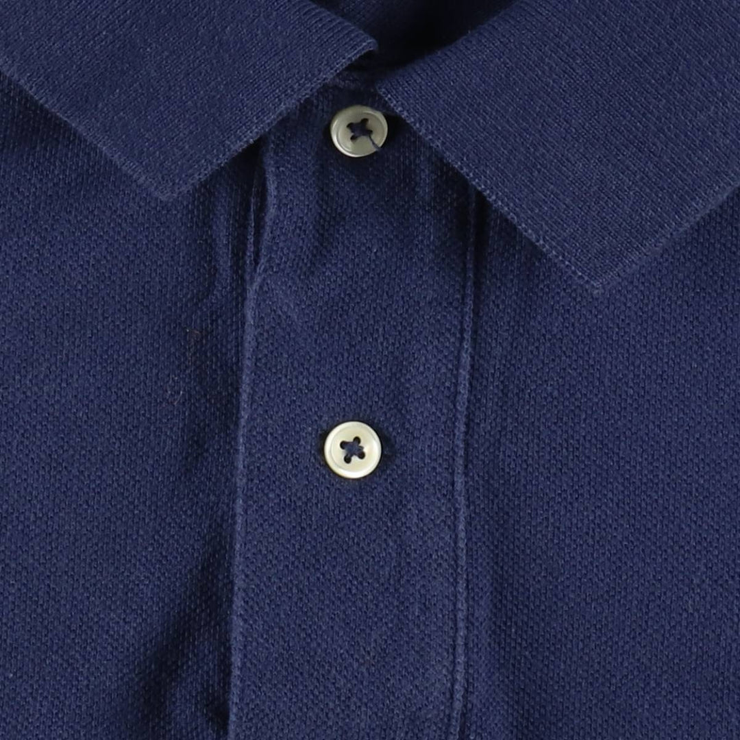 Ralph Lauren POLO RALPH LAUREN short sleeve polo shirt men's XL equivalent cotton navy blue type Vintage Second Hand