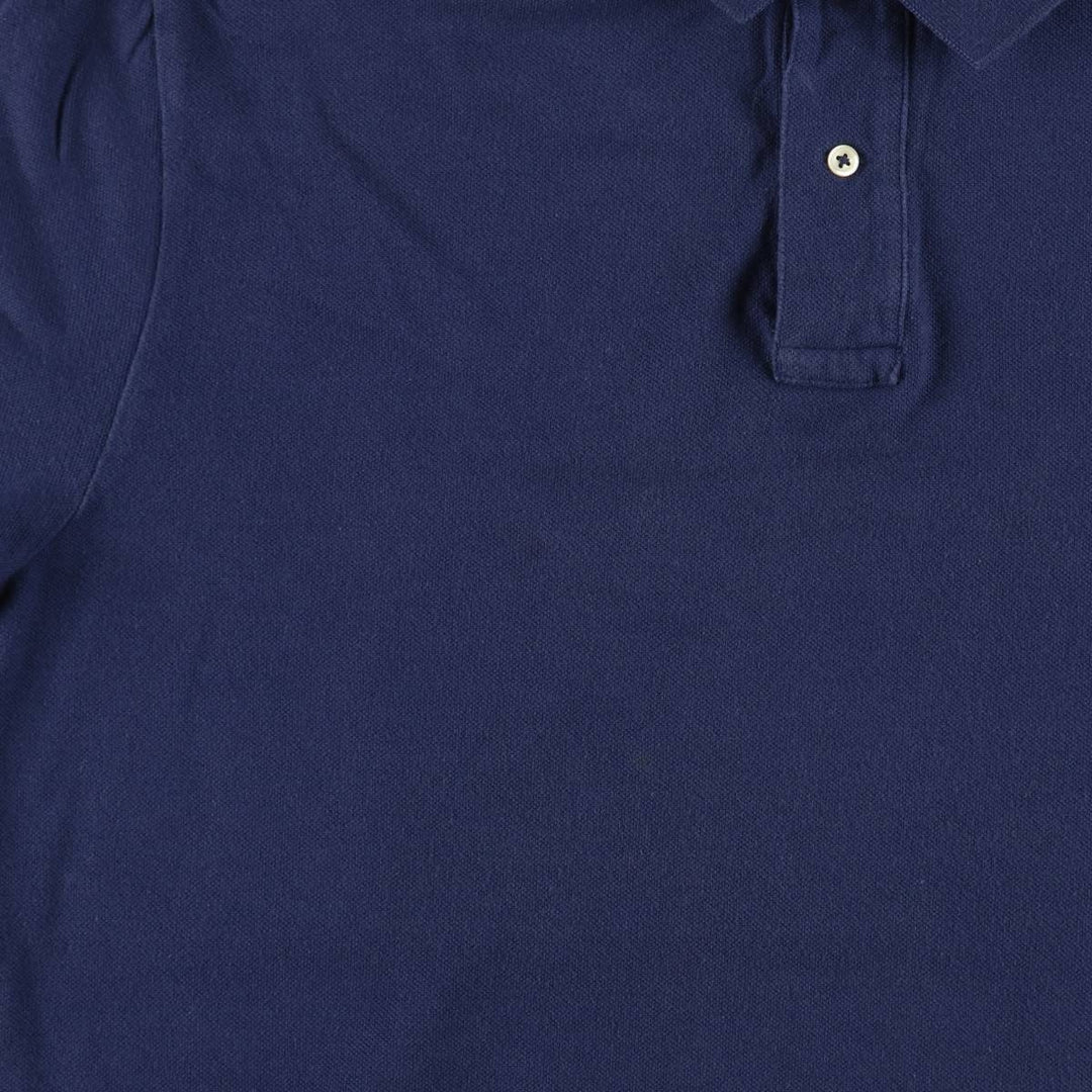 Ralph Lauren POLO RALPH LAUREN short sleeve polo shirt men's XL equivalent cotton navy blue type Vintage Second Hand
