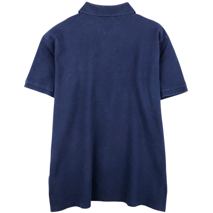 Ralph Lauren POLO RALPH LAUREN CUSTOM SLIM FIT short sleeve polo shirt men's XL equivalent cotton navy blue type Vintage Second Hand