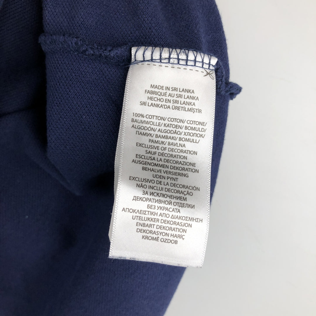 Ralph Lauren POLO RALPH LAUREN CUSTOM SLIM FIT short sleeve polo shirt men's XL equivalent cotton navy blue type Vintage Second Hand