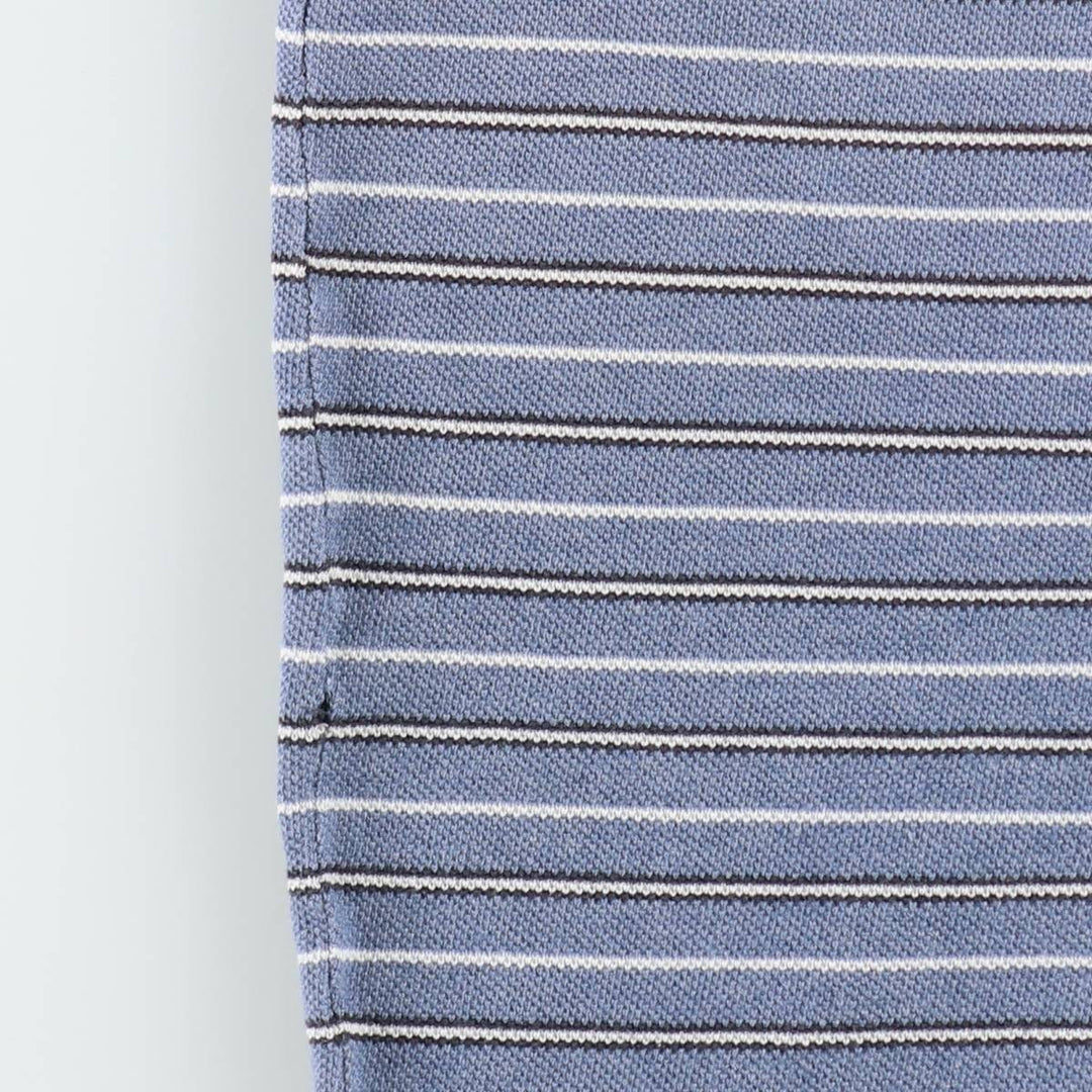 Banana Republic Short-Sleeve Striped Polo Shirt, Men's Size XL (approx.) cotton Blue type light blue Vintage Second Hand