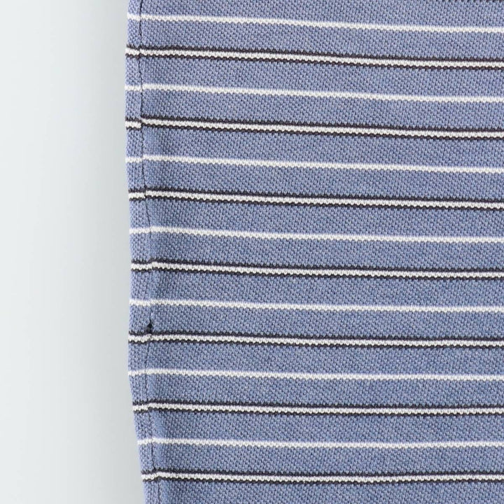 Banana Republic Short-Sleeve Striped Polo Shirt, Men's Size XL (approx.) cotton Blue type light blue Vintage Second Hand