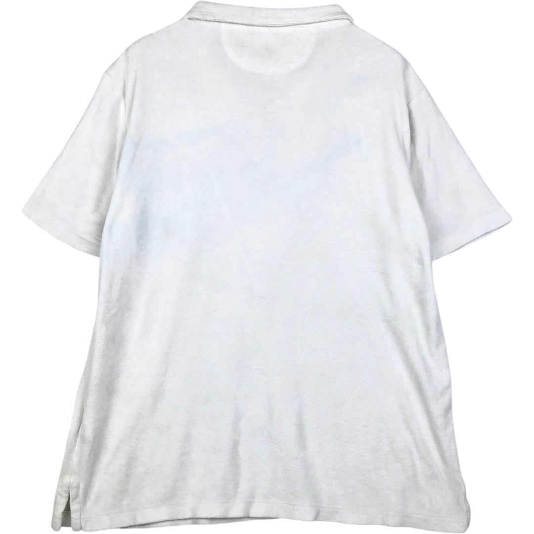 Ralph Lauren POLO RALPH LAUREN Skipper Short-Sleeve Polo Shirt, Men's Size XL (approx.) cotton white type Vintage Second Hand