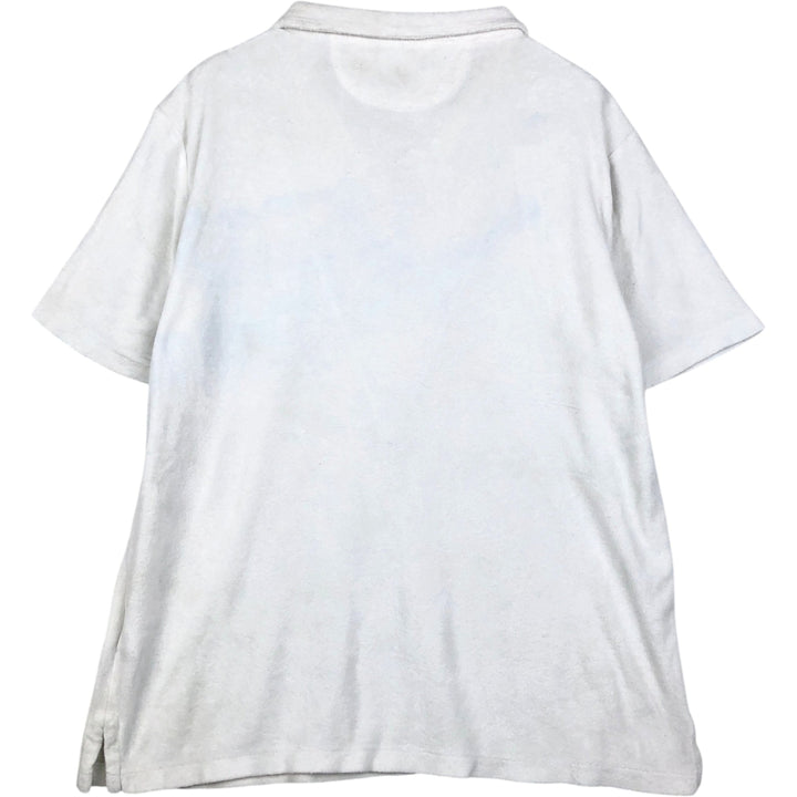 Ralph Lauren POLO RALPH LAUREN Skipper Short-Sleeve Polo Shirt, Men's Size XL (approx.) cotton white type Vintage Second Hand