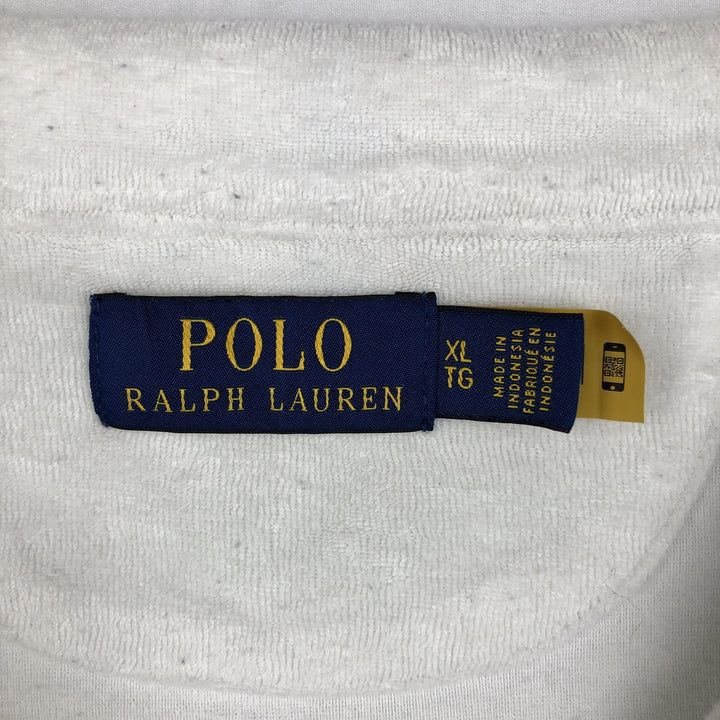 Ralph Lauren POLO RALPH LAUREN Skipper Short-Sleeve Polo Shirt, Men's Size XL (approx.) cotton white type Vintage Second Hand