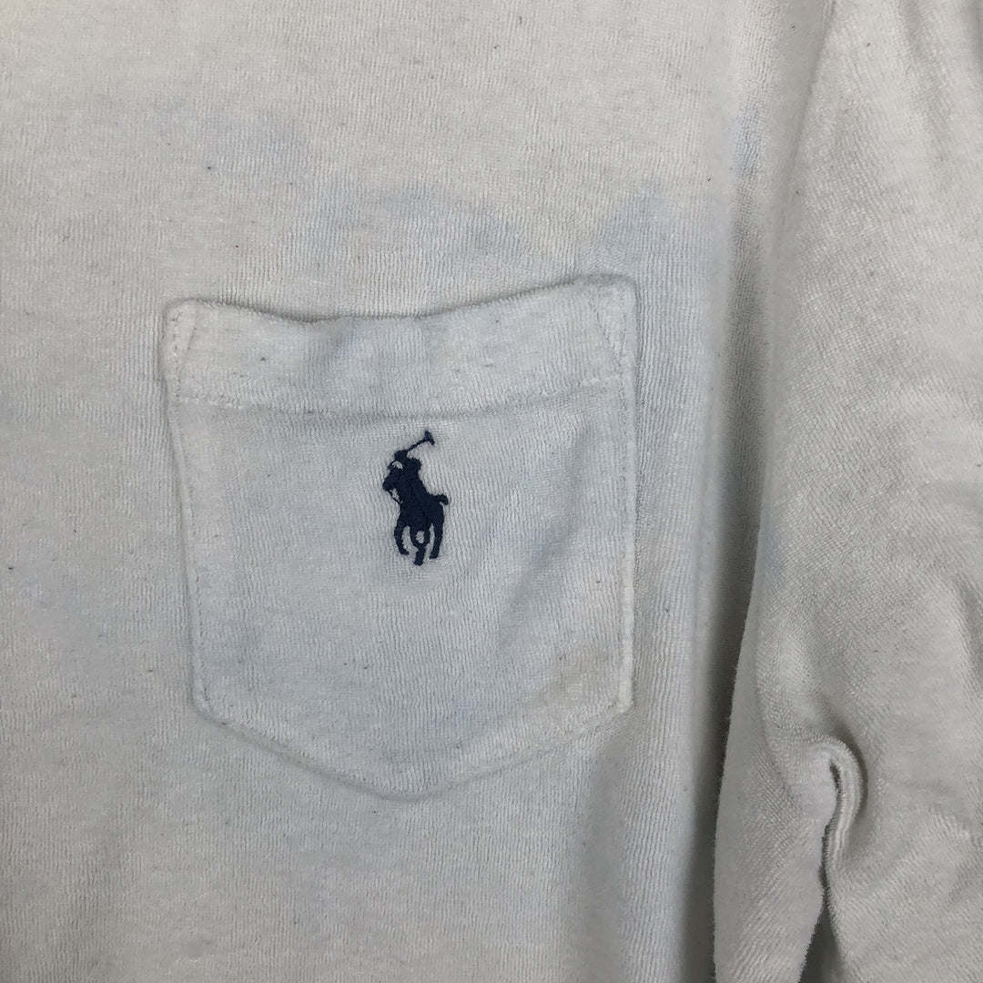 Ralph Lauren POLO RALPH LAUREN Skipper Short-Sleeve Polo Shirt, Men's Size XL (approx.) cotton white type Vintage Second Hand