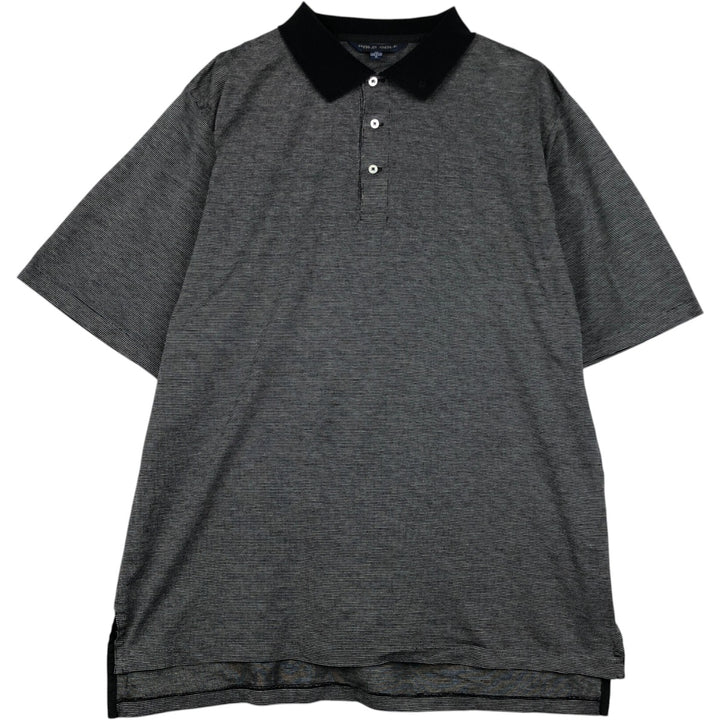 Ralph Lauren POLO GOLF Short Sleeve Polo Shirt Men's XL Pima Cotton black type Vintage Second Hand
