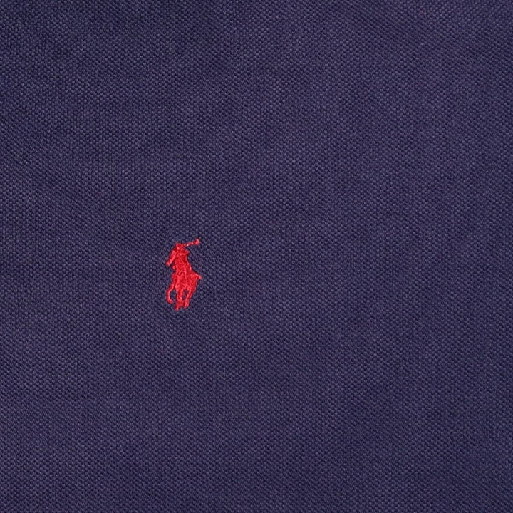 Ralph Lauren short-sleeved polo shirt, made in the USA, men's size XL. unclear navy blue type Vintage Second Hand