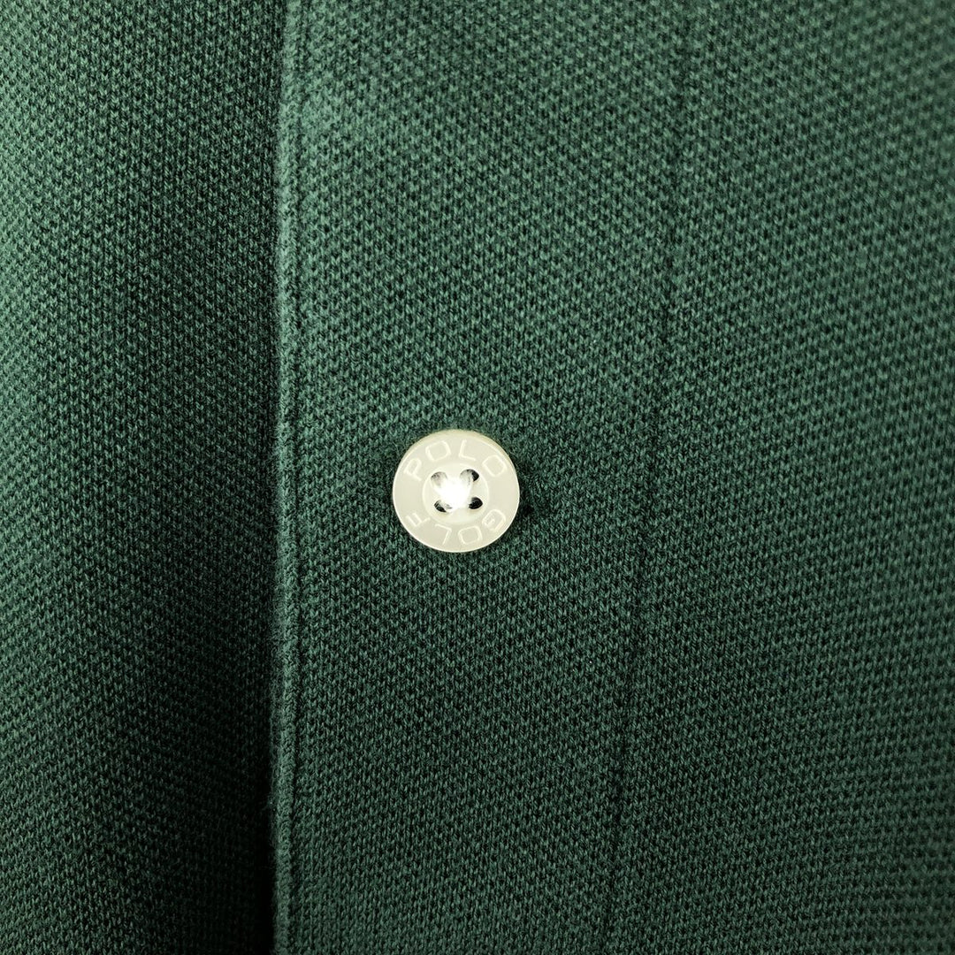 Ralph Lauren POLO GOLF Polo Golf short sleeve polo shirt for men size L Pima Cotton green type Vintage Second Hand