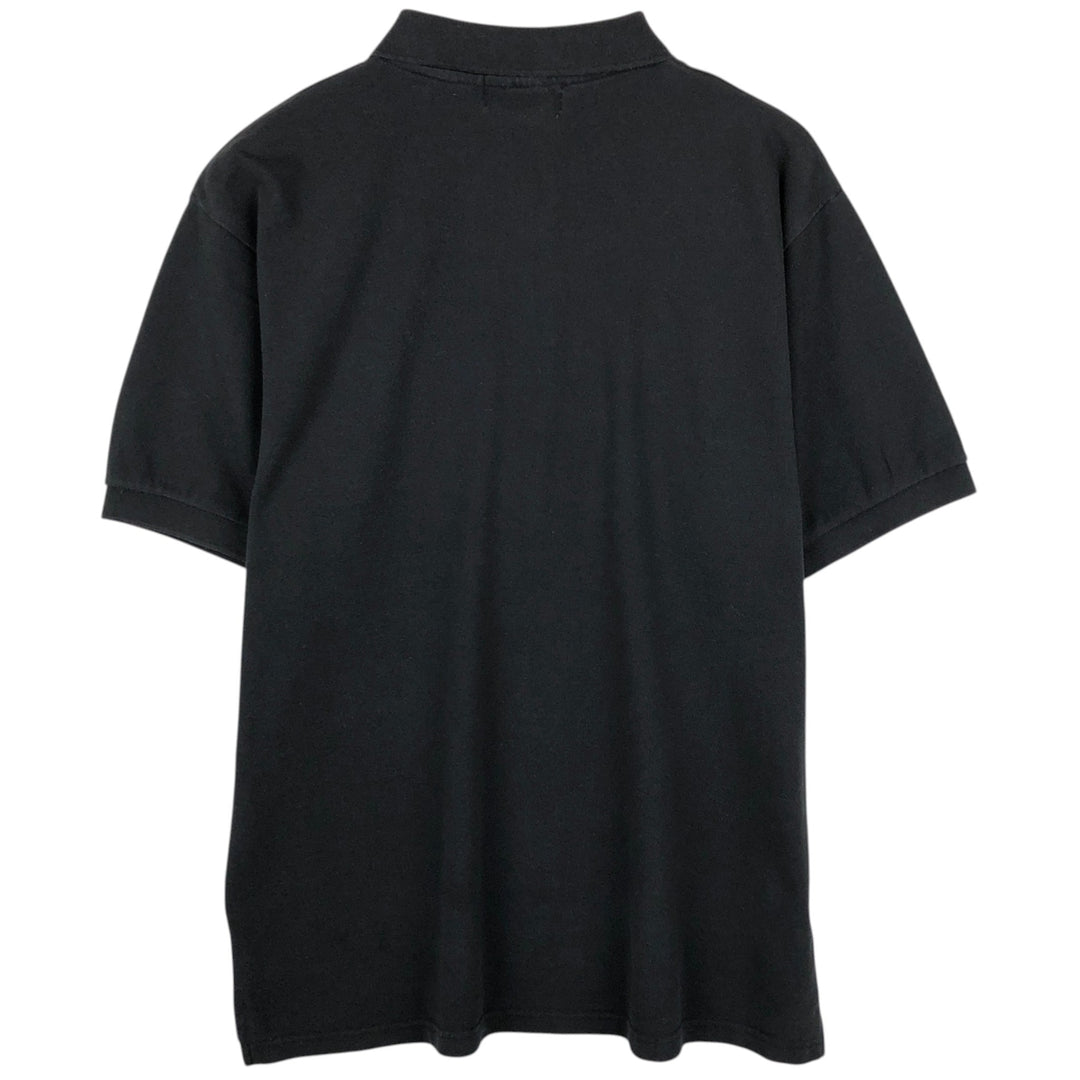 Ralph Lauren POLO by Ralph Lauren short sleeve polo shirt, men's XL size cotton black type Vintage Second Hand