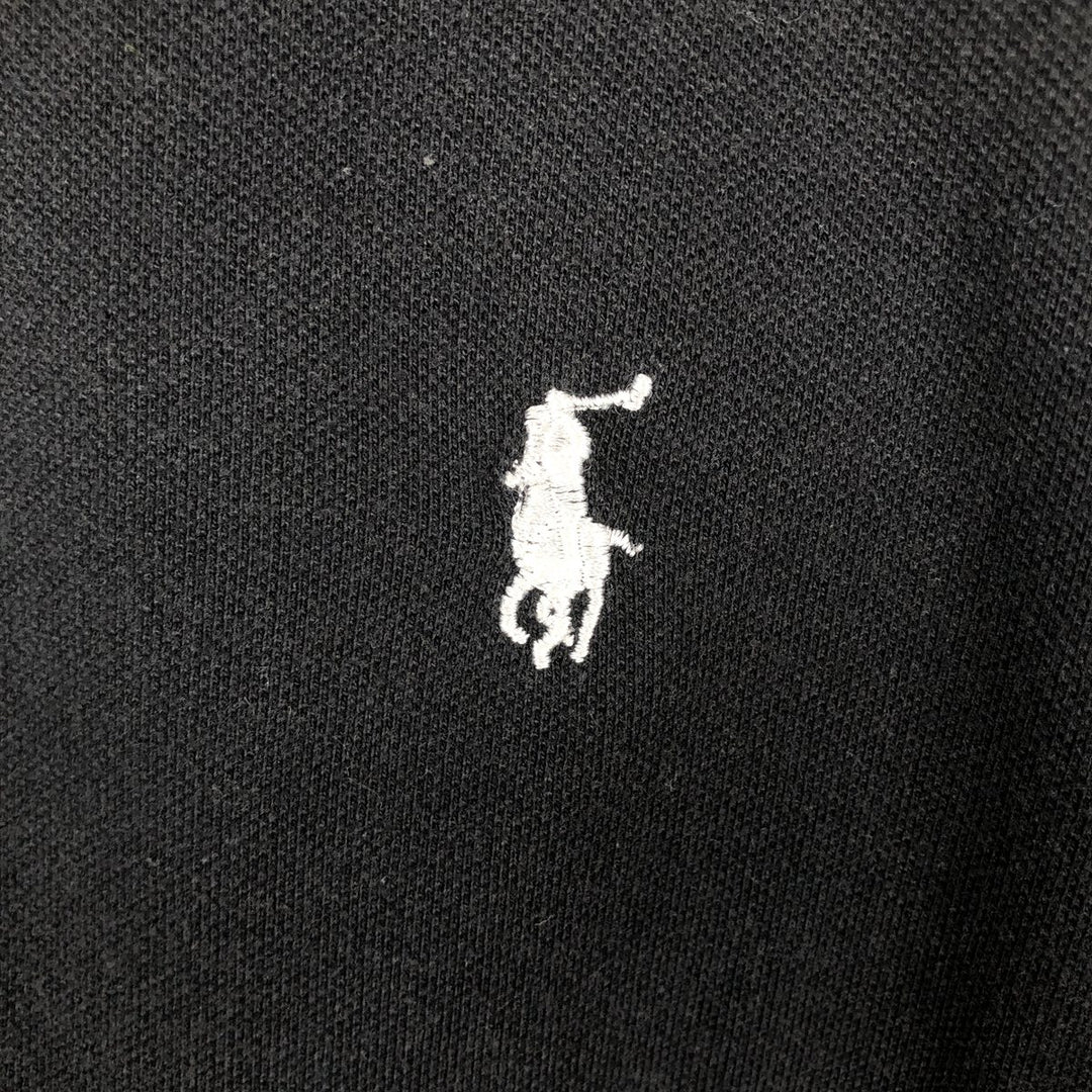 Ralph Lauren POLO by Ralph Lauren short sleeve polo shirt, men's XL size cotton black type Vintage Second Hand