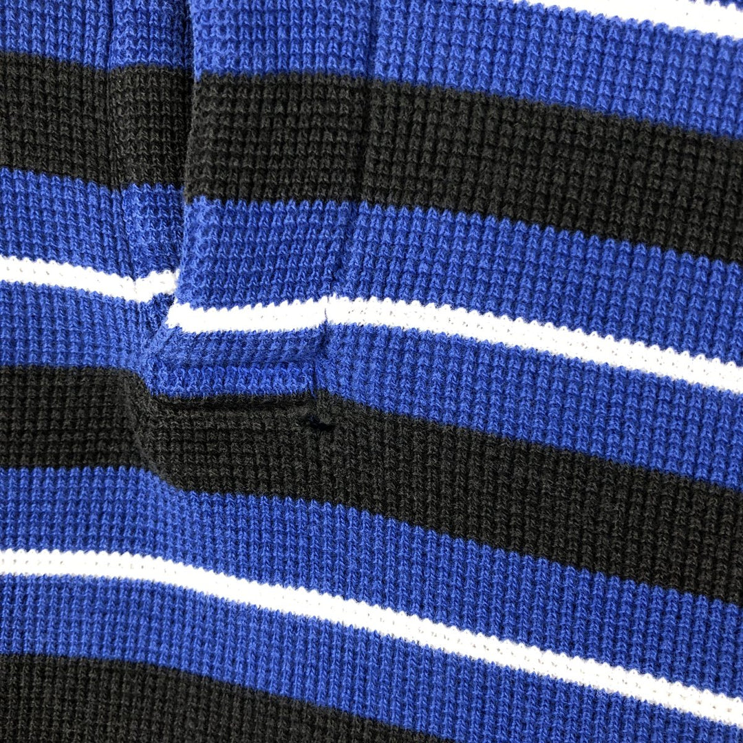 Ralph Lauren POLO GOLF Short Sleeve Striped Polo Shirt Men's Size L cotton blue type Vintage Second Hand
