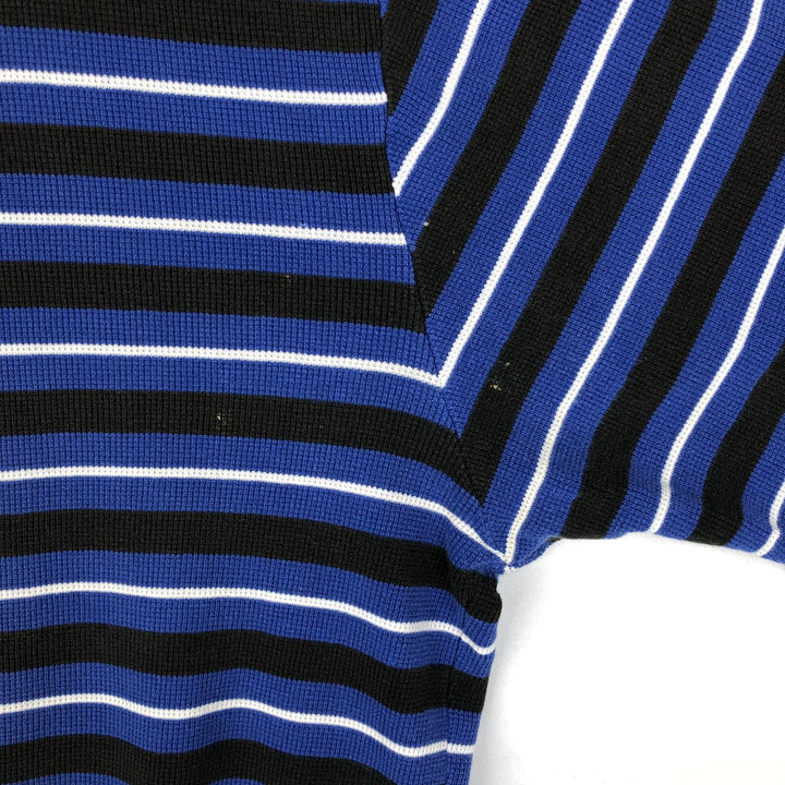 Ralph Lauren POLO GOLF Short Sleeve Striped Polo Shirt Men's Size L cotton blue type Vintage Second Hand