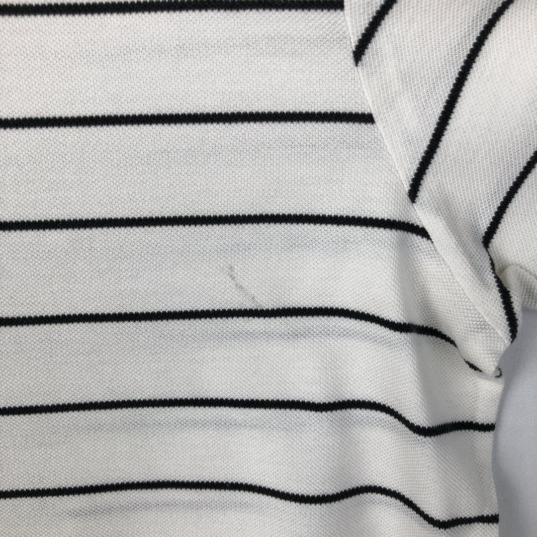 Ralph Lauren POLO by Ralph Lauren short sleeve striped polo shirt, men's size L Pima Cotton white type Vintage Second Hand