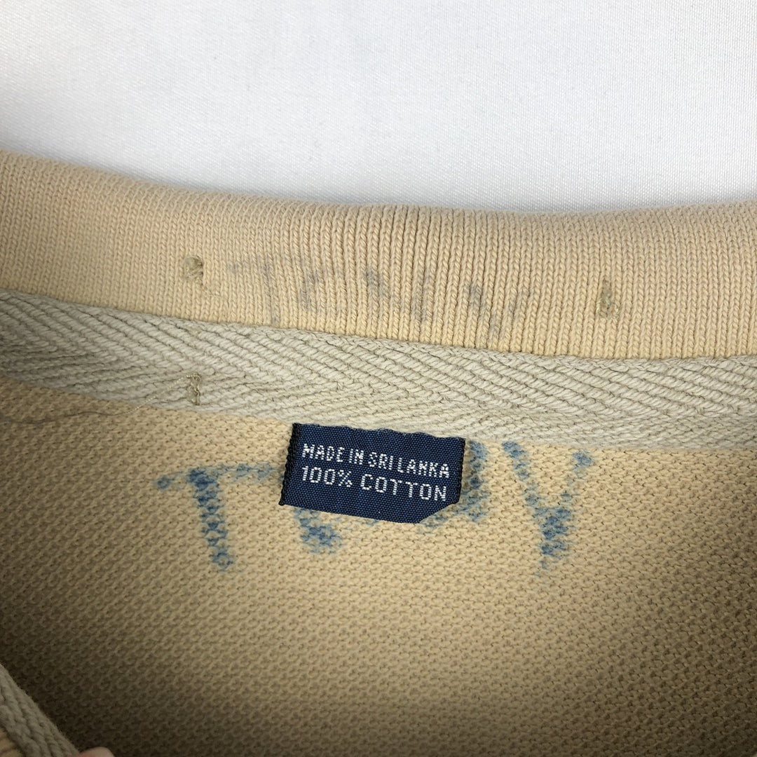 Ralph Lauren short sleeve polo shirt, size L for men cotton Beige type Vintage Second Hand
