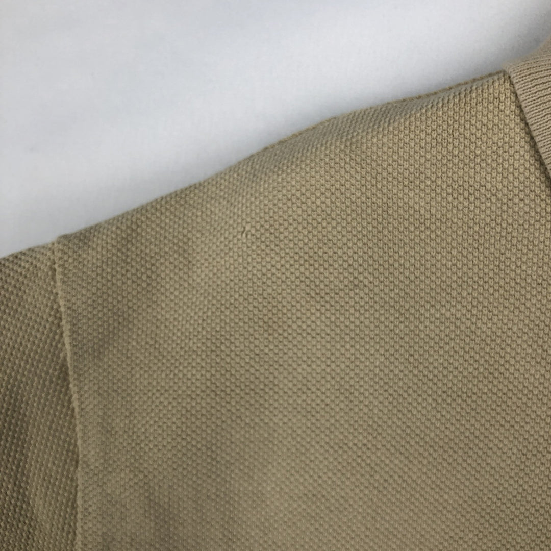 Ralph Lauren short sleeve polo shirt, size L for men cotton Beige type Vintage Second Hand