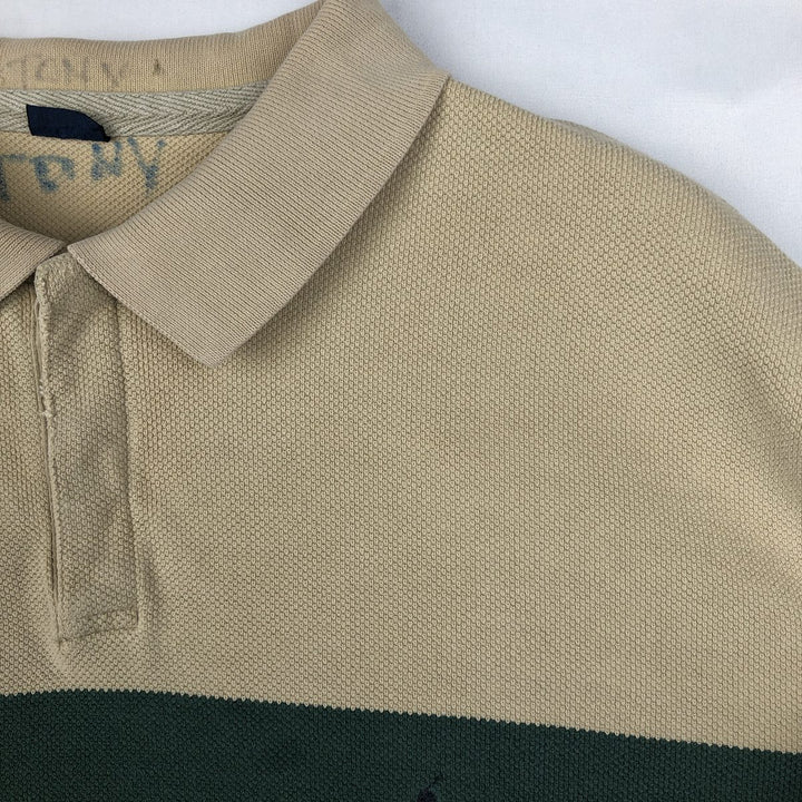 Ralph Lauren short sleeve polo shirt, size L for men cotton Beige type Vintage Second Hand