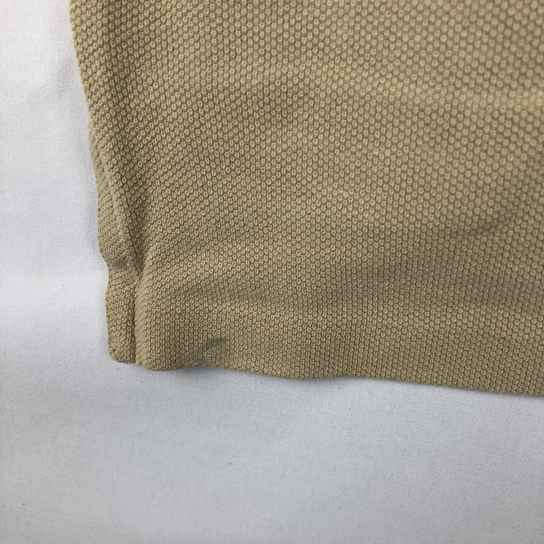Ralph Lauren short sleeve polo shirt, size L for men cotton Beige type Vintage Second Hand