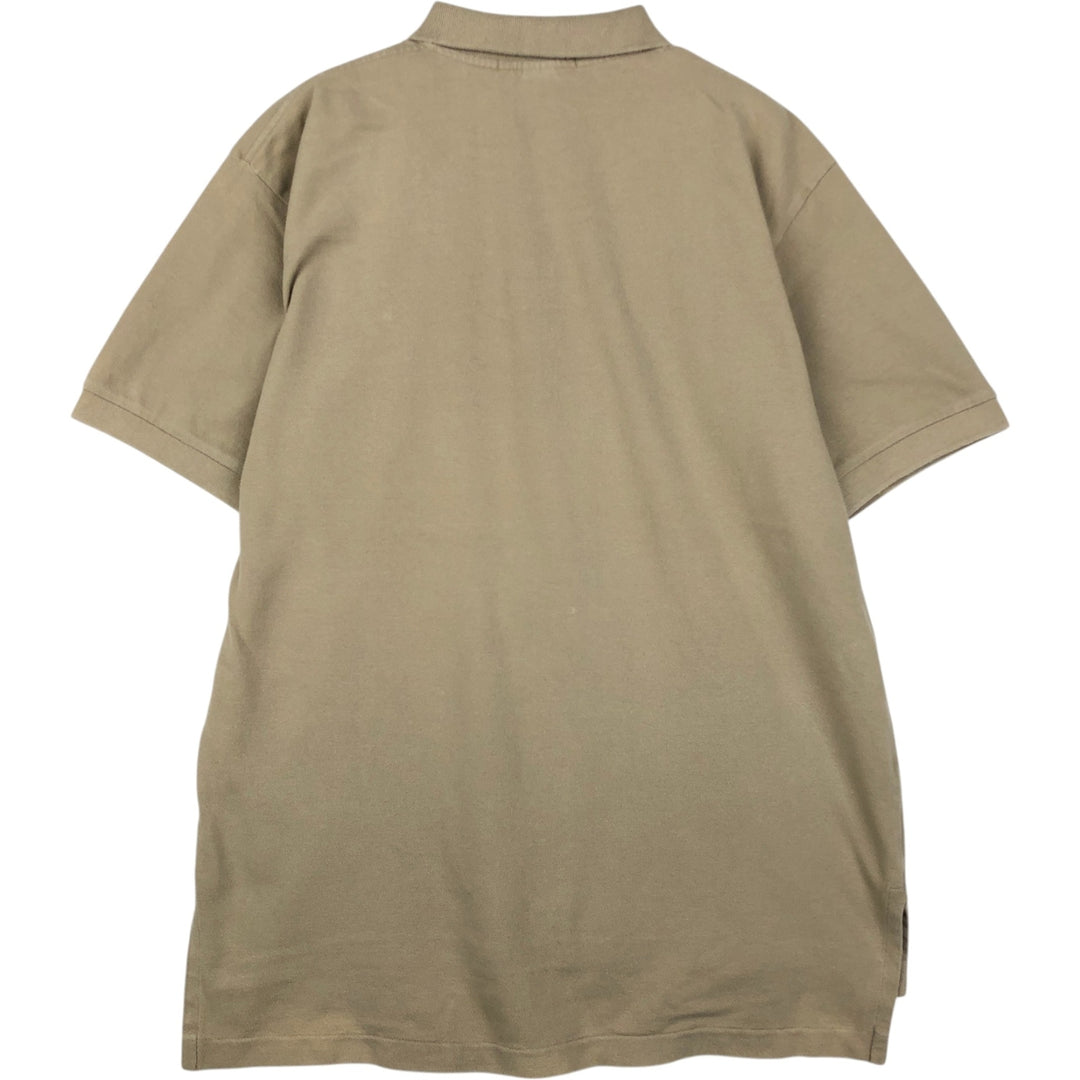 Ralph Lauren POLO by Ralph Lauren short sleeve polo shirt, men's size L cotton Beige type Vintage Second Hand