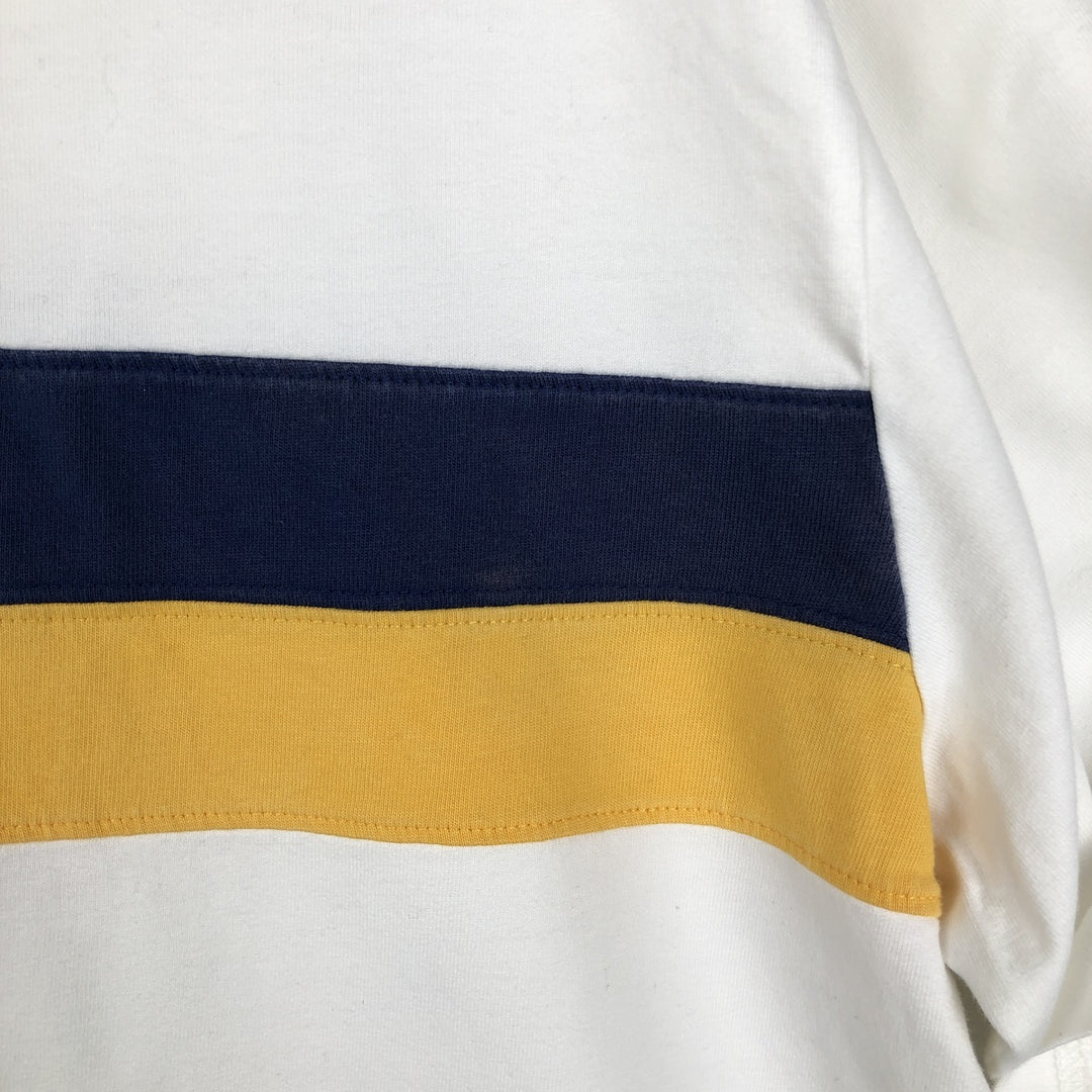 2000'S Ralph Lauren POLO JEANS COMPANY Short-Sleeve Polo Shirt, Men's Size L (approx.) cotton white type Vintage Second Hand
