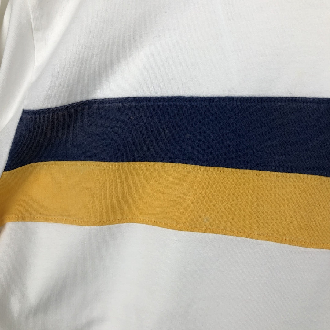 2000'S Ralph Lauren POLO JEANS COMPANY Short-Sleeve Polo Shirt, Men's Size L (approx.) cotton white type Vintage Second Hand