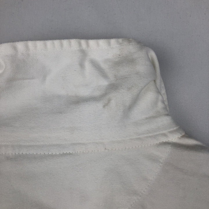 2000'S Ralph Lauren POLO JEANS COMPANY Short-Sleeve Polo Shirt, Men's Size L (approx.) cotton white type Vintage Second Hand
