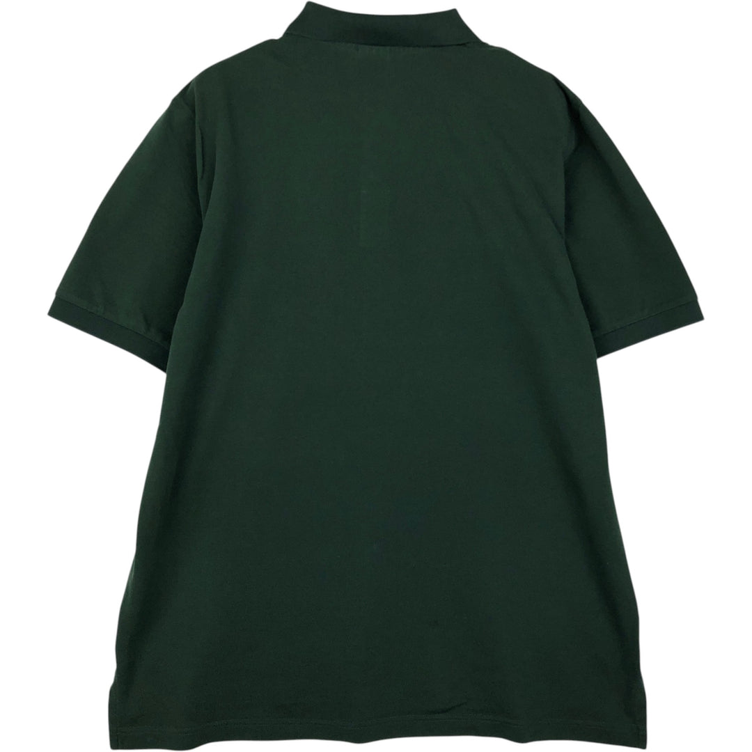 Brooks Brothers Est.1818 short sleeve polo shirt, men's size XL cotton Green type dark green Vintage Second Hand