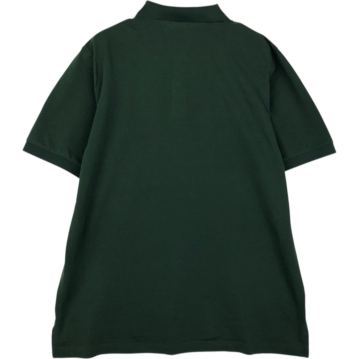 Brooks Brothers Est.1818 short sleeve polo shirt, men's size XL cotton Green type dark green Vintage Second Hand