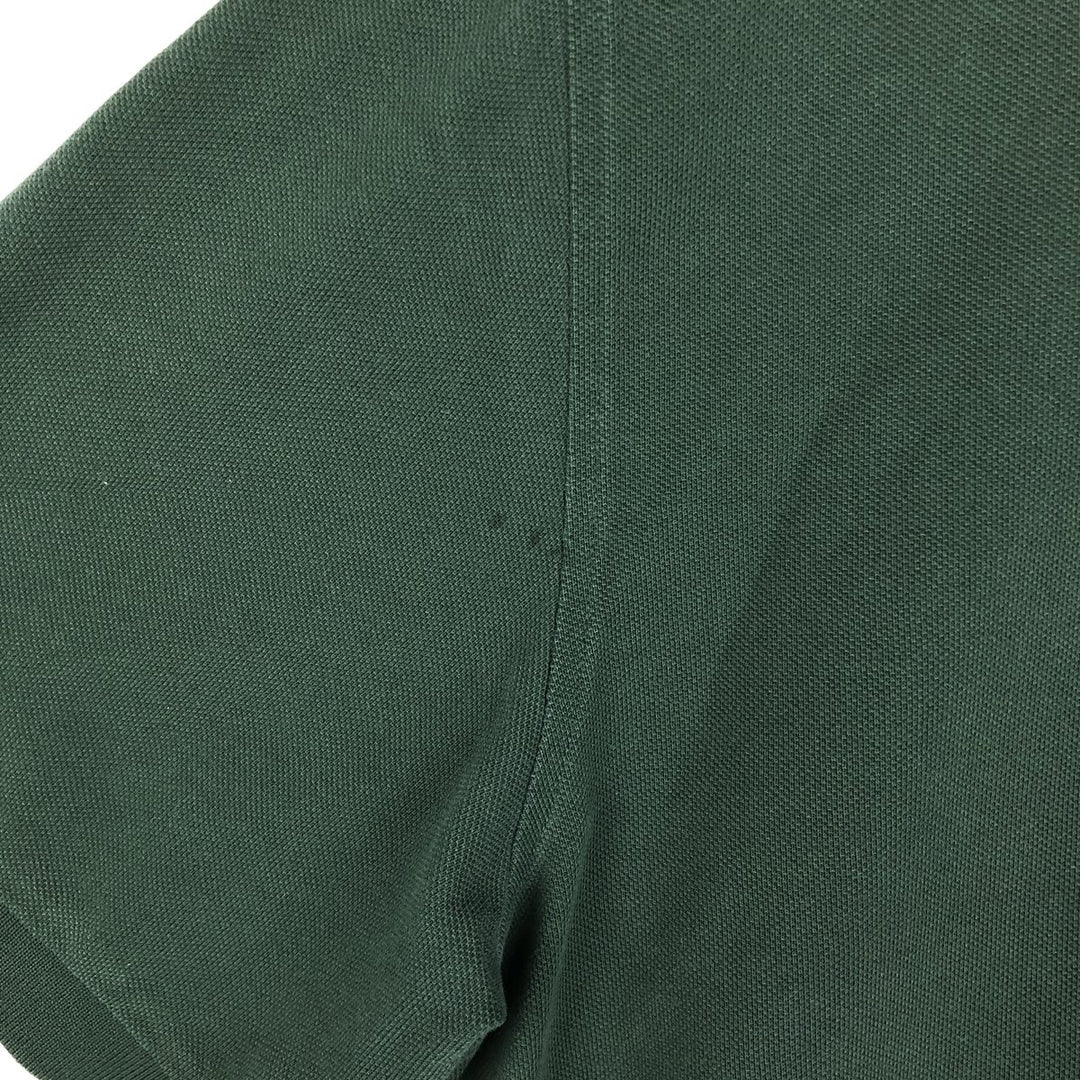 Brooks Brothers Est.1818 short sleeve polo shirt, men's size XL cotton Green type dark green Vintage Second Hand