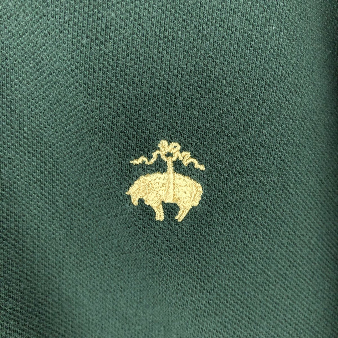 Brooks Brothers 346 Short-Sleeve Polo Shirt, Men's Size XL (approx.) cotton green type Vintage Second Hand