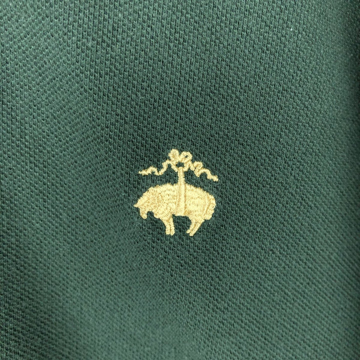 Brooks Brothers 346 Short-Sleeve Polo Shirt, Men's Size XL (approx.) cotton green type Vintage Second Hand