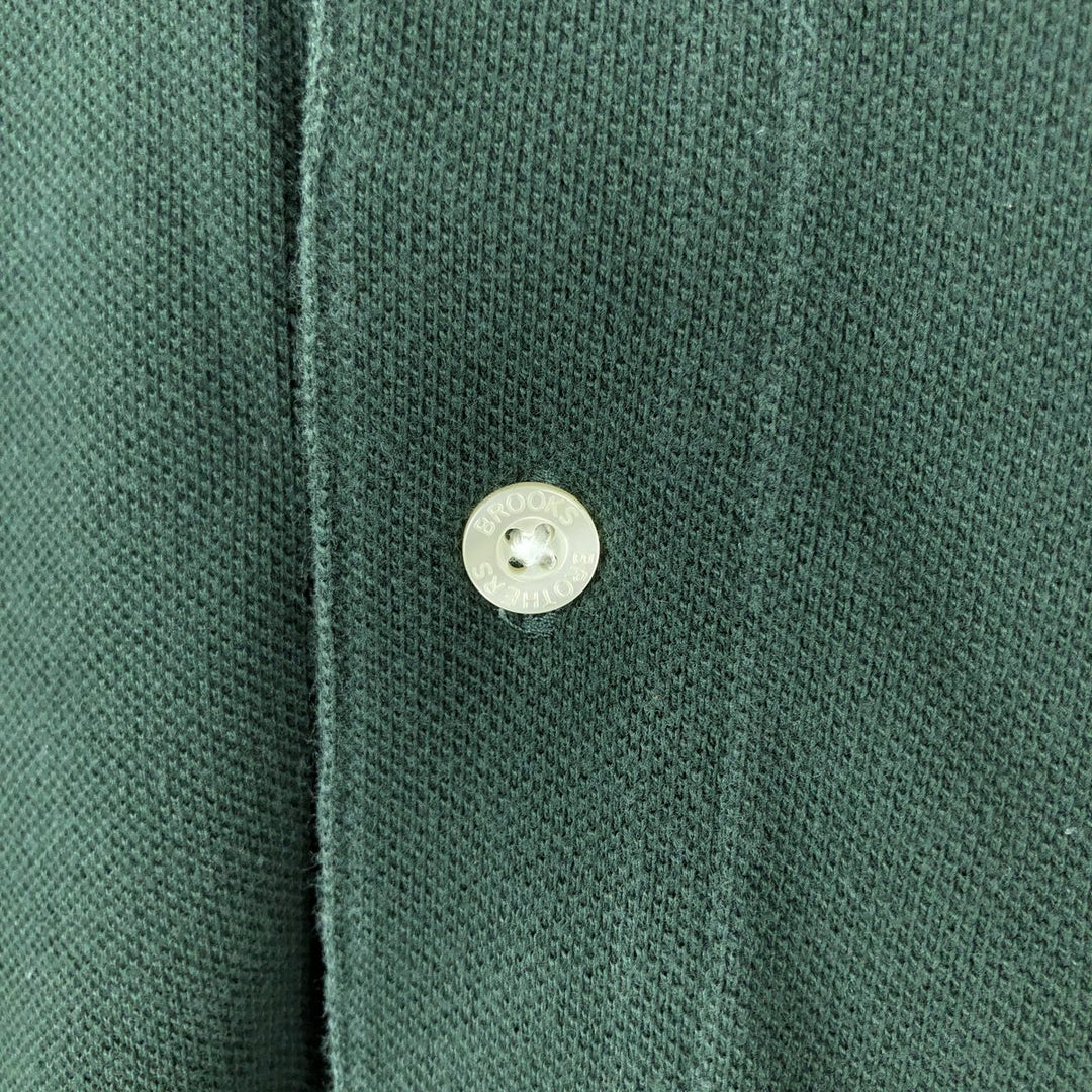 Brooks Brothers 346 Short-Sleeve Polo Shirt, Men's Size XL (approx.) cotton green type Vintage Second Hand