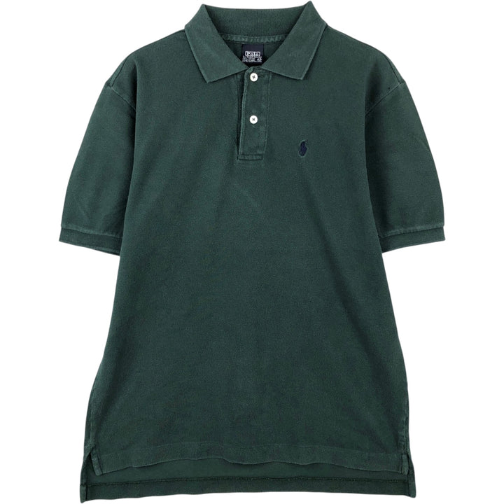Ralph Lauren POLO by Ralph Lauren short sleeve polo shirt, men's size M cotton green type Vintage Second Hand