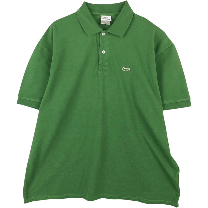 Lacoste (LACOSTE) French design short-sleeved polo shirt, size 10 (equivalent to men's XL). cotton green type Vintage Second Hand