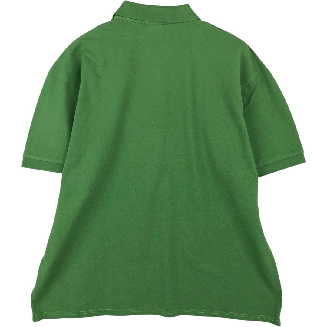 Lacoste (LACOSTE) French design short-sleeved polo shirt, size 10 (equivalent to men's XL). cotton green type Vintage Second Hand