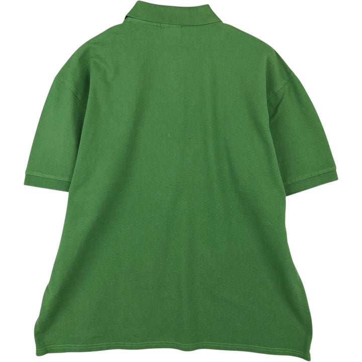 Lacoste (LACOSTE) French design short-sleeved polo shirt, size 10 (equivalent to men's XL). cotton green type Vintage Second Hand