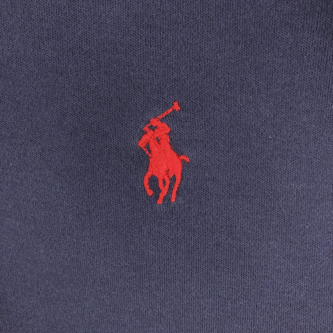 Ralph Lauren POLO by Ralph Lauren short sleeve polo shirt, men's XL size cotton navy blue type Vintage Second Hand
