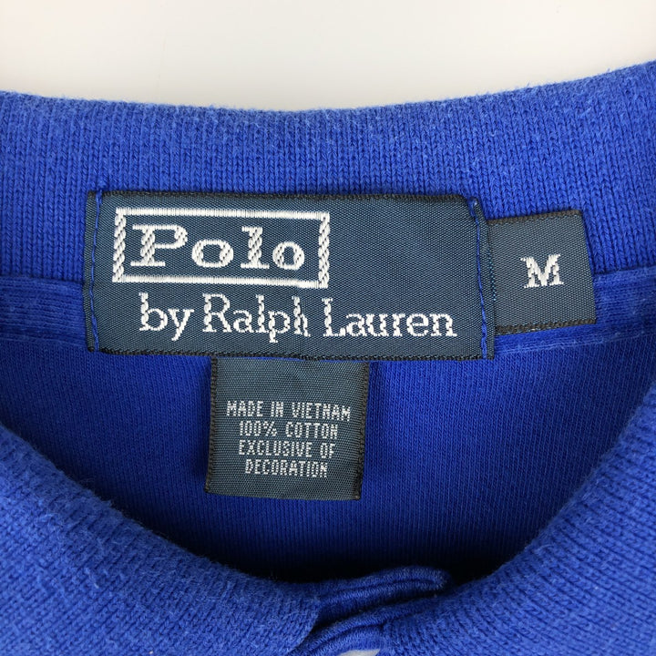 Ralph Lauren POLO by Ralph Lauren short sleeve polo shirt, men's size M cotton blue type Vintage Second Hand